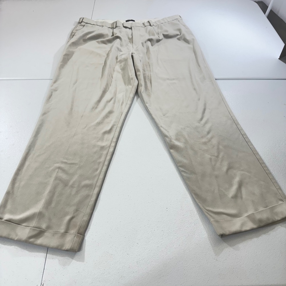 VTG Dockers Mens‎ Khaki Relaxed Fit Pleated Stain Defender Pants Size 40x31